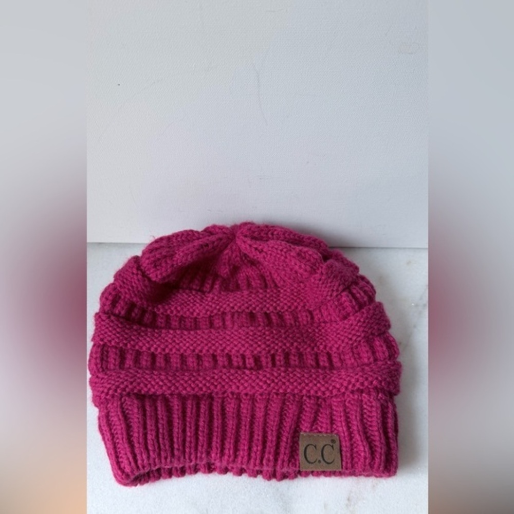 C.C ' Fuchsia Knit Hat